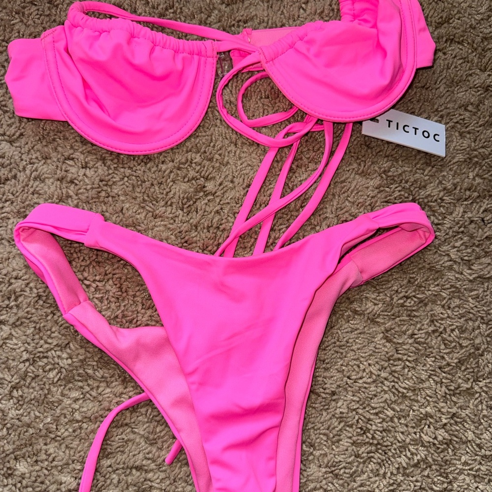 TICTOC Pink Bikini Set